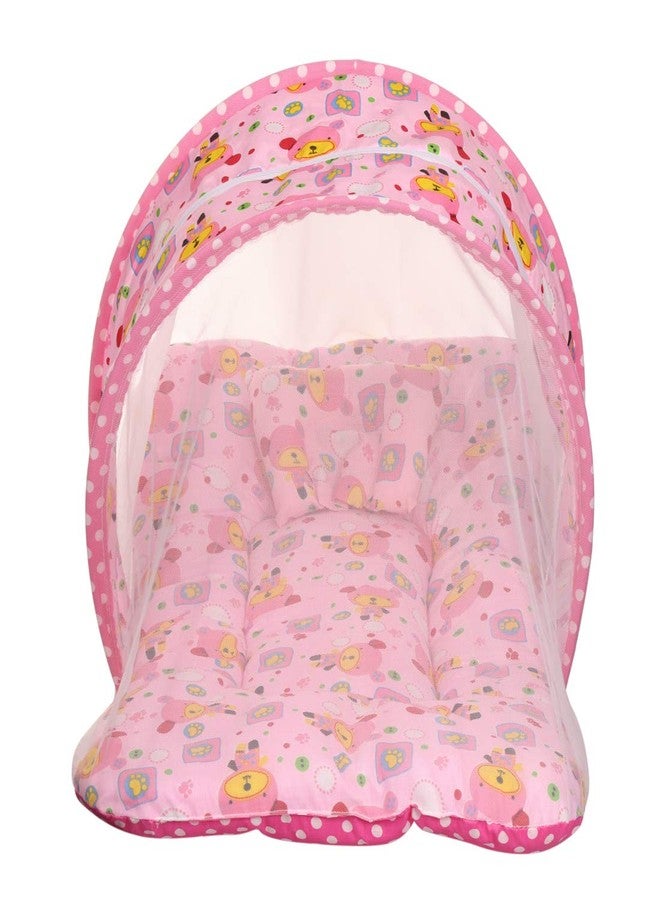 KooKyKooby Baby Mosquito and Insect Protection Net with Bedding (Pink(Space Bunny)) - Image 1