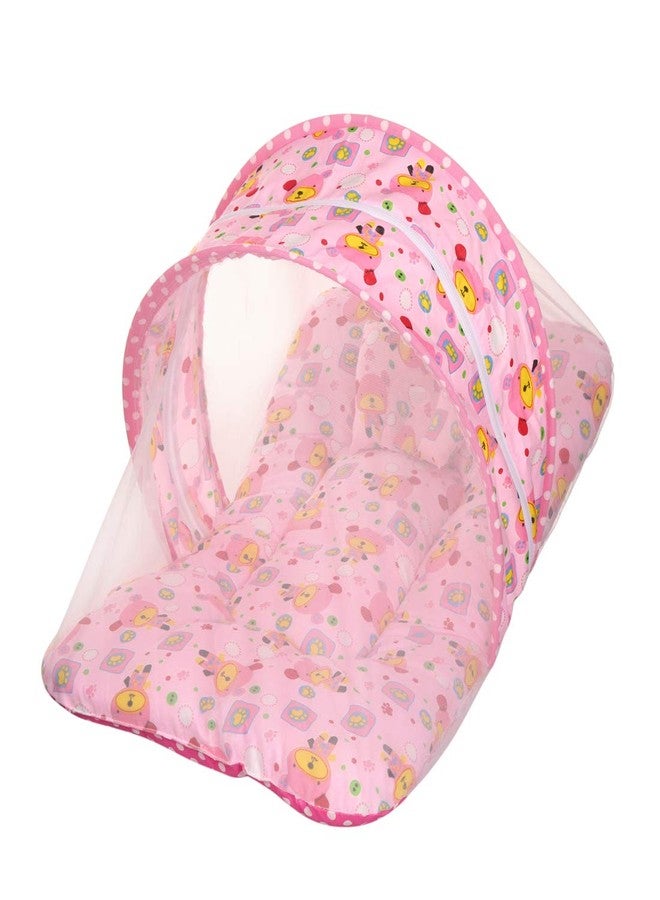 KooKyKooby Baby Mosquito and Insect Protection Net with Bedding (Pink(Space Bunny)) - Image 2