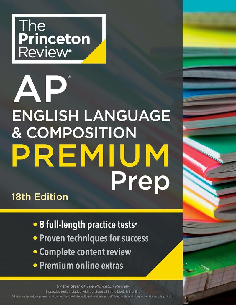 Princeton Review AP English Language & Composition Premium Prep, 2024: 8 Practice Tests + Complete Content Review + Strategies & Techniques - Image 1
