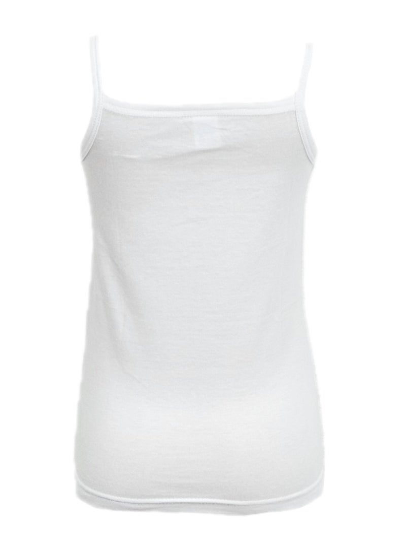 City Rose 4 - Pieces Cotton Camisole Undershirts Underwear Girls White - Image 3