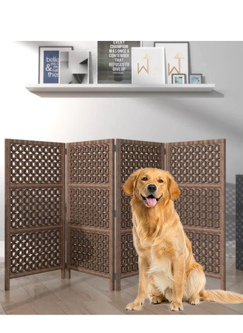 Wooden Twist Solid Wood Dogs Room Divider Separator Wooden Partition