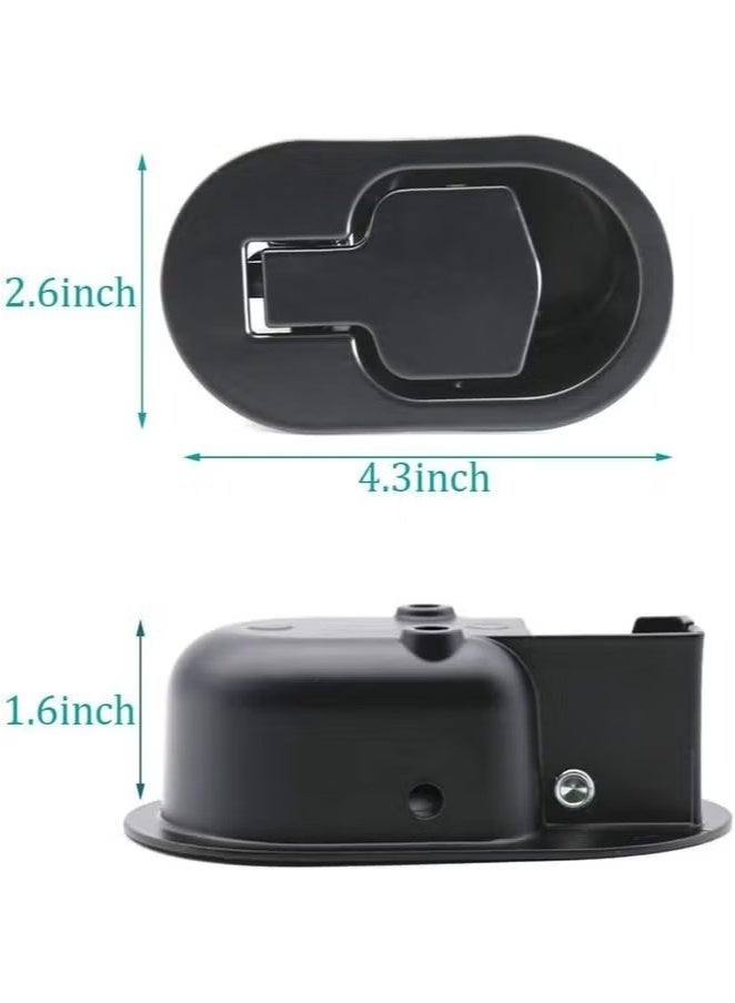 إيليلي قطع غيار كرسي الاسترخاء - مقبض سحب معدني أسود عالمي - يناسب مقبض تحرير كرسي الاسترخاء على طراز الأريكة - Image 2