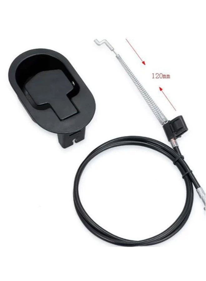 إيليلي قطع غيار كرسي الاسترخاء - مقبض سحب معدني أسود عالمي - يناسب مقبض تحرير كرسي الاسترخاء على طراز الأريكة - Image 3