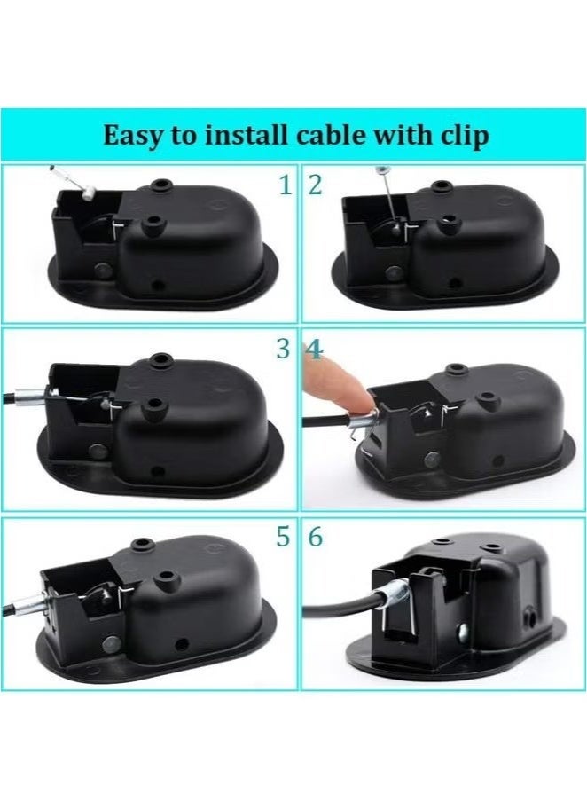 إيليلي قطع غيار كرسي الاسترخاء - مقبض سحب معدني أسود عالمي - يناسب مقبض تحرير كرسي الاسترخاء على طراز الأريكة - Image 5