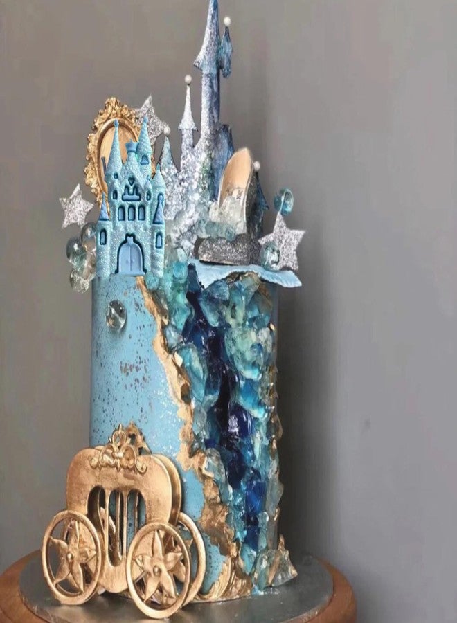 YIHUOMOLDS Fairytale Castle Silicone Fondant Molds For Cake Decorating Cupcake Topper Chocolate Candy Gum Paste Polymer Clay - Image 3