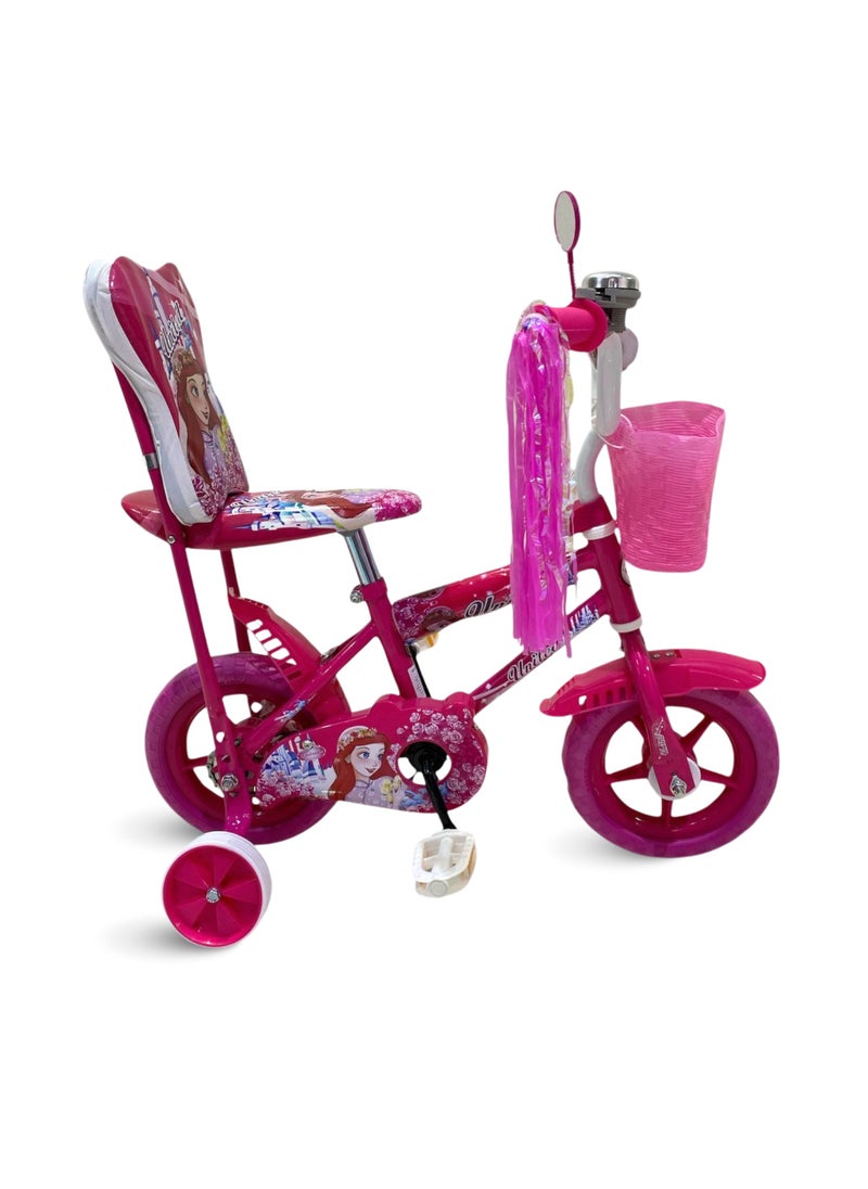 AF BABY United Barbie 10-Inch Kids Bike with Training Wheels – Lightweight Frame, Comfy Seat & Fun Pink Design – Ideal First Bicycle for Girls Ages 2+ Till 5  - Image 3