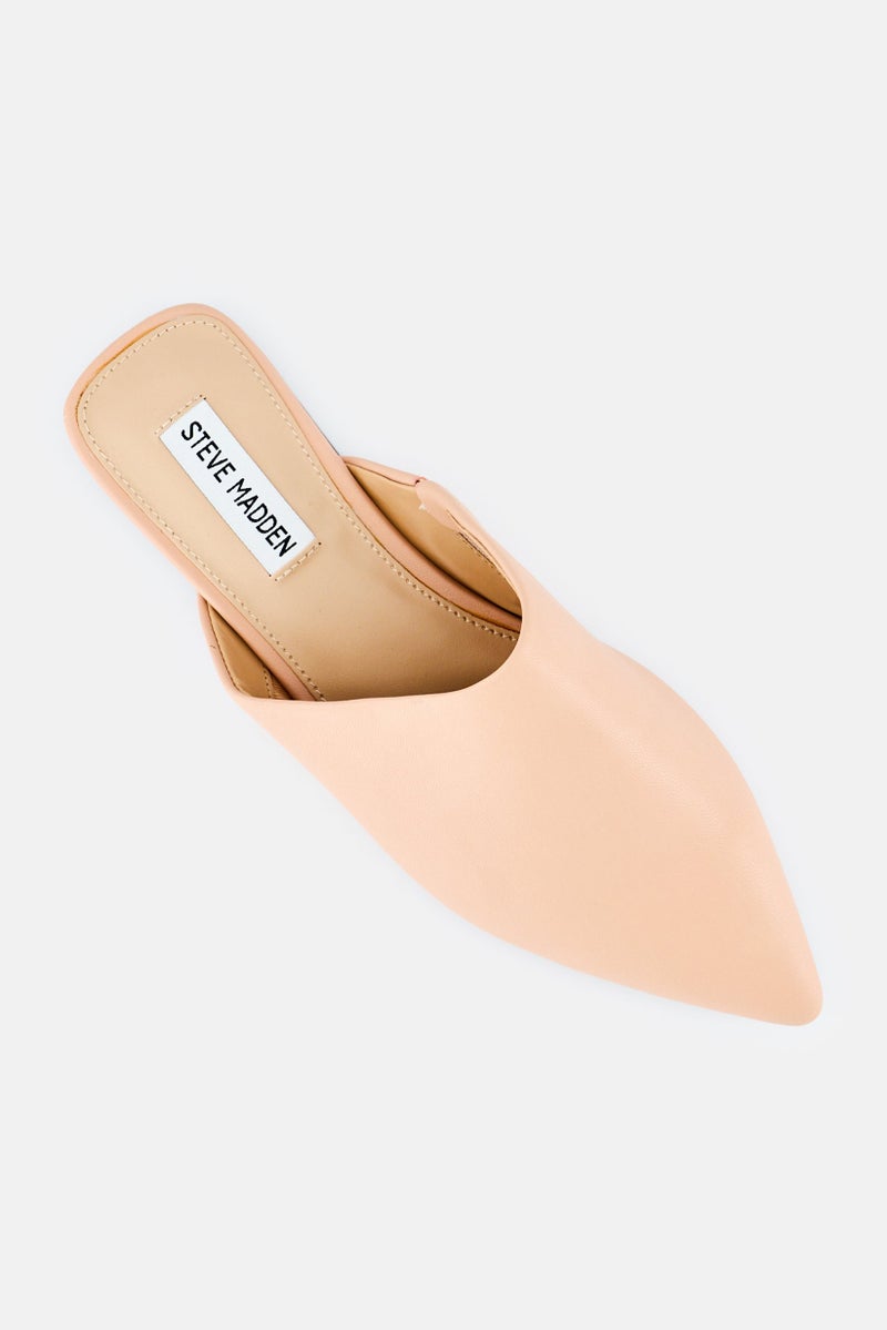 STEVE MADDEN Women Slip On Leather Mules, Blush - Image 4