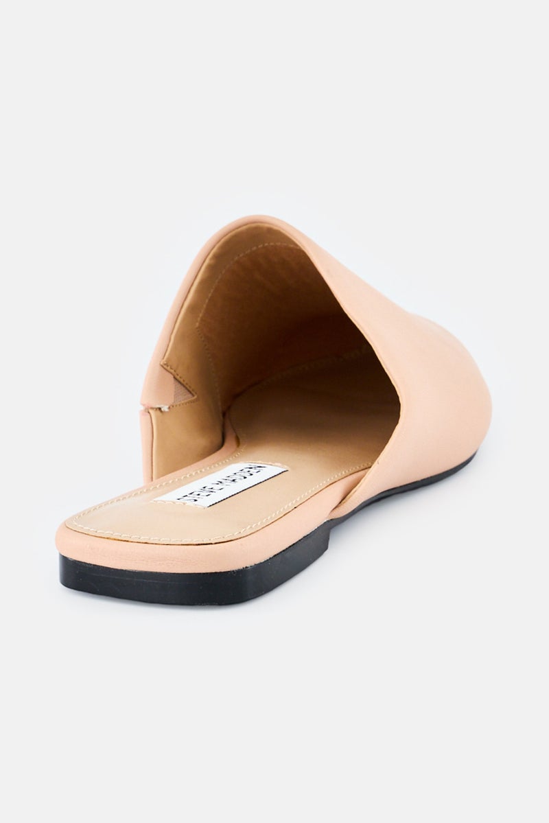 STEVE MADDEN Women Slip On Leather Mules, Blush - Image 3