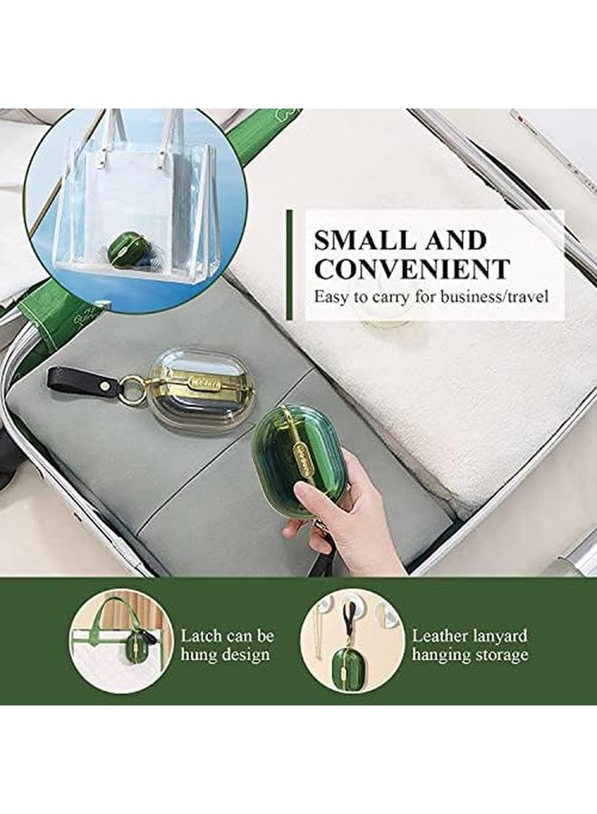 SYOSI Lint Roller Double Sided Travel Portable With Hand Strap Reusable Mini Extra Sticky Dog Cat Pet Hair Remover Luxury Lint Remover For Clothes Bag Dust Fuzz Fur With 4 Refills Green - Image 4