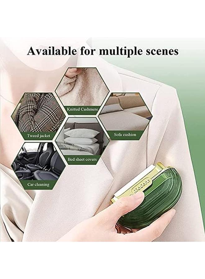 SYOSI Lint Roller Double Sided Travel Portable With Hand Strap Reusable Mini Extra Sticky Dog Cat Pet Hair Remover Luxury Lint Remover For Clothes Bag Dust Fuzz Fur With 4 Refills Green - Image 2