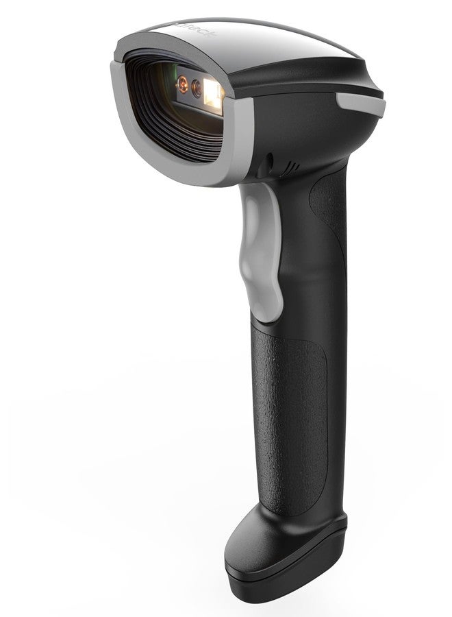Inateck 2D Barcode Scanner, Wireless Bluetooth QR Barcode Scanner, Handheld Scanner with APP and SDK, 1 Charge for 3 Months, BCST-23 Gray - Image 1