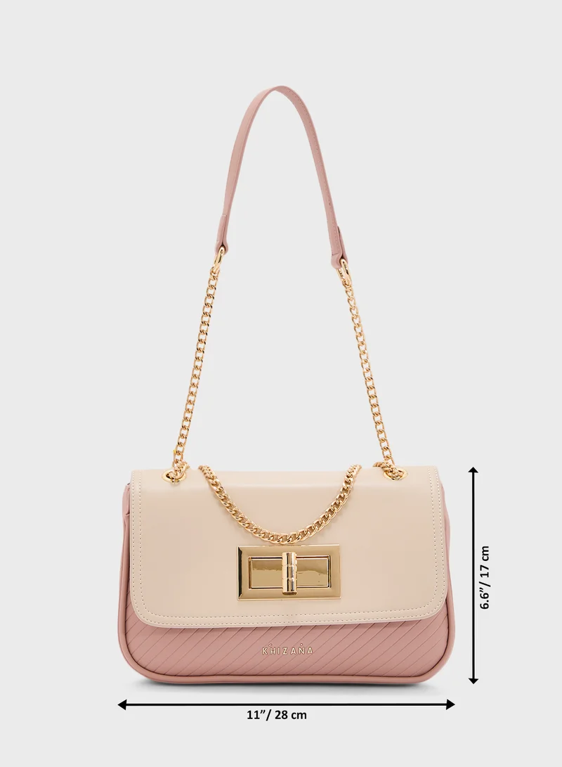 Khizana Color Block Crossbody Bag