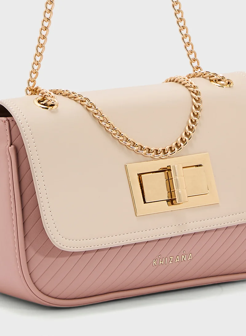 Khizana Color Block Crossbody Bag