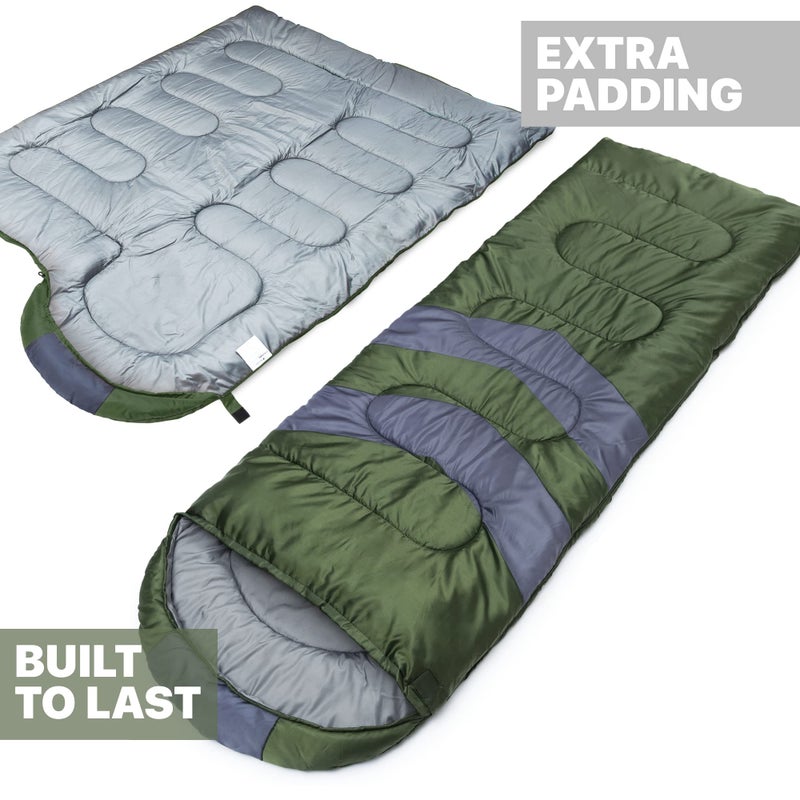 MalloMe Sleeping Bags for Adults Cold Weather & Warm - Backpacking Camping Sleeping Bag for Kids 10-12, Girls, Boys - Lightweight Compact Camping Essentials Gear Accessories Hiking Sleep Must Haves - Image 4
