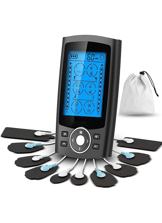 Beauenty TENS EMS Muscle Stimulator with 36 Muscle Stimulators Massage Modes-Pain Relief Massager, Nerve  Muscle Activation - Includes 10 Electrode Pads  Dust-Proof Drawstring Storage Bag- For Better Blood F  - Image 1