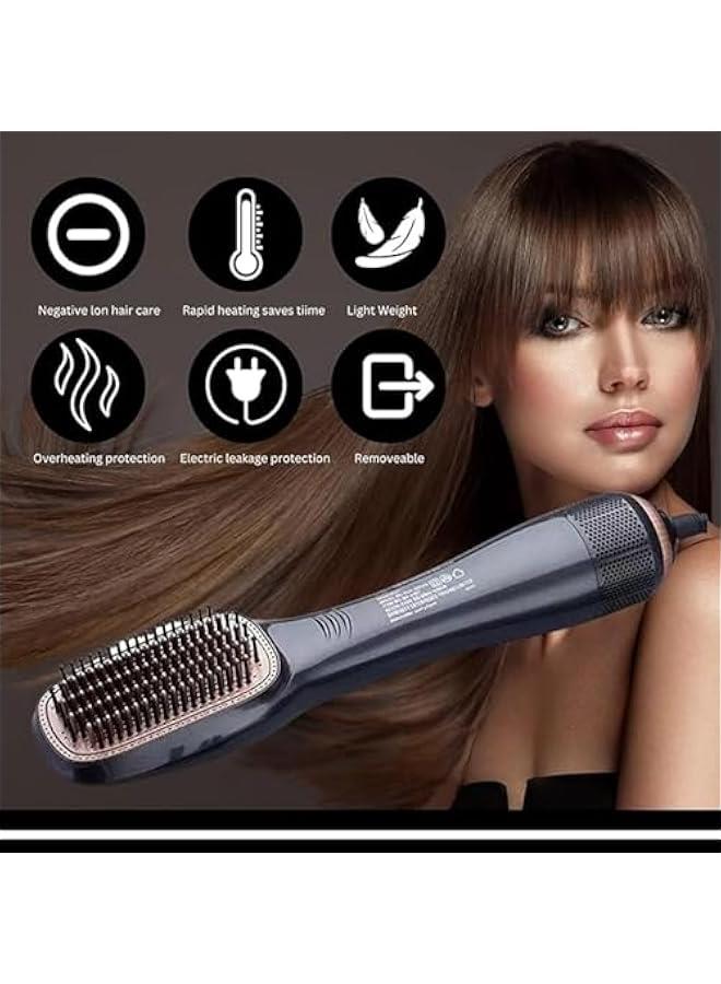 Beauenty Professional 3-in-1 Hair Dryer Brush & Straightening Brush, One-Step Hair Dryer and Styler, Negative Ion Hair Dryer Brush, Hot Air Brush, Styling, Blow Drying, Softening, Reducing Frizz and Static - Image 2