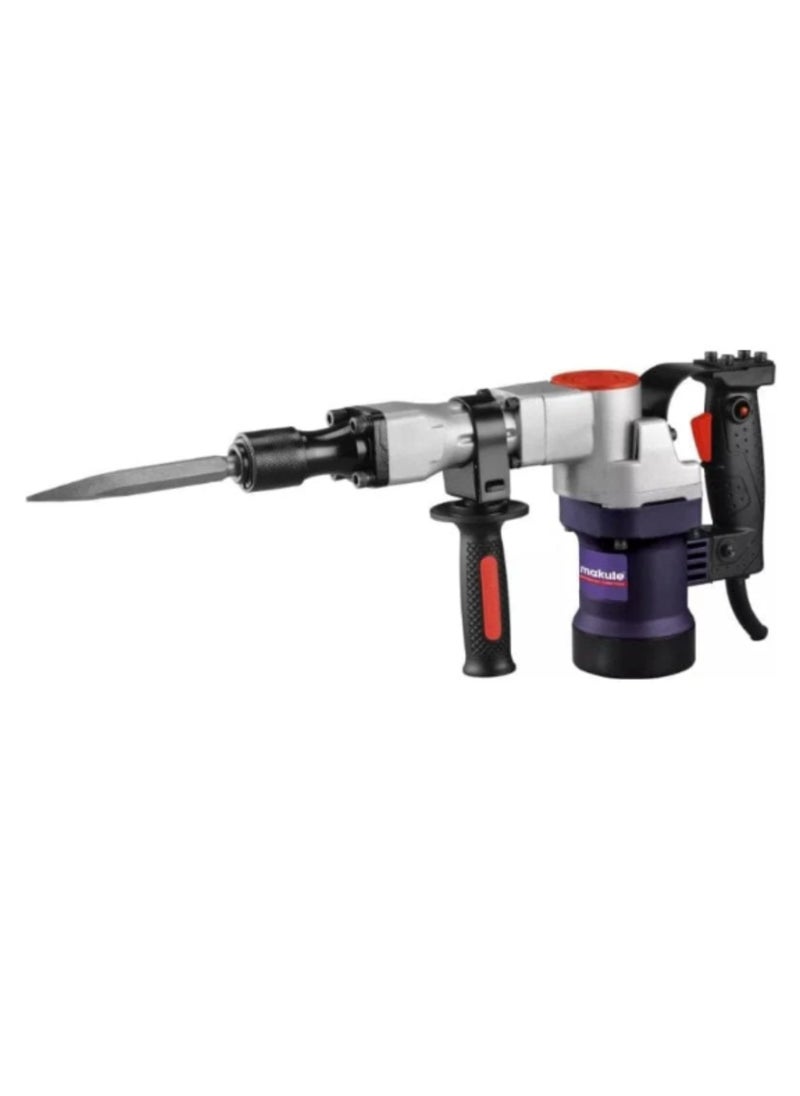 makute 1600W Makute Electric Hammer Breaker  With 3900rpm 30mm Chuck Dia 2 Function  for Efficient Crushing and Drilling in Concrete Strong Walls and More (DH30A)  - Image 1