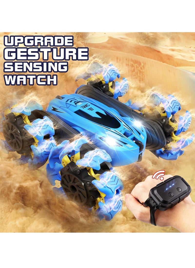 RC Car Toys,Sensing RC Stunt Car 4WD 2.4Ghz Explosive Remote Control Car with Headlights,Double-Sided 360° Flips Dual Control of Remote Control/Remote Control Watch RC Cars - pzsku/Z4DB5C720F235A4A2F92CZ/45/_/1719974514/69cae0f8-f8c9-4684-8a21-b496ebea3b11