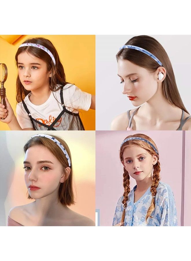 Candygirl Girls Headbands Plain for Kids Cloth Headbands for Girls Gifts Thin Hair Headbands for Toddler Cute Head Bands - Image 5