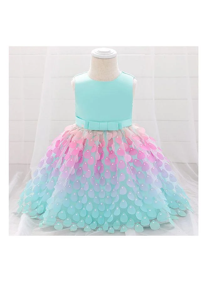 Mark & Mia Mark & Mia Embellished Bow Detailing Party Dress - Pink and Blue