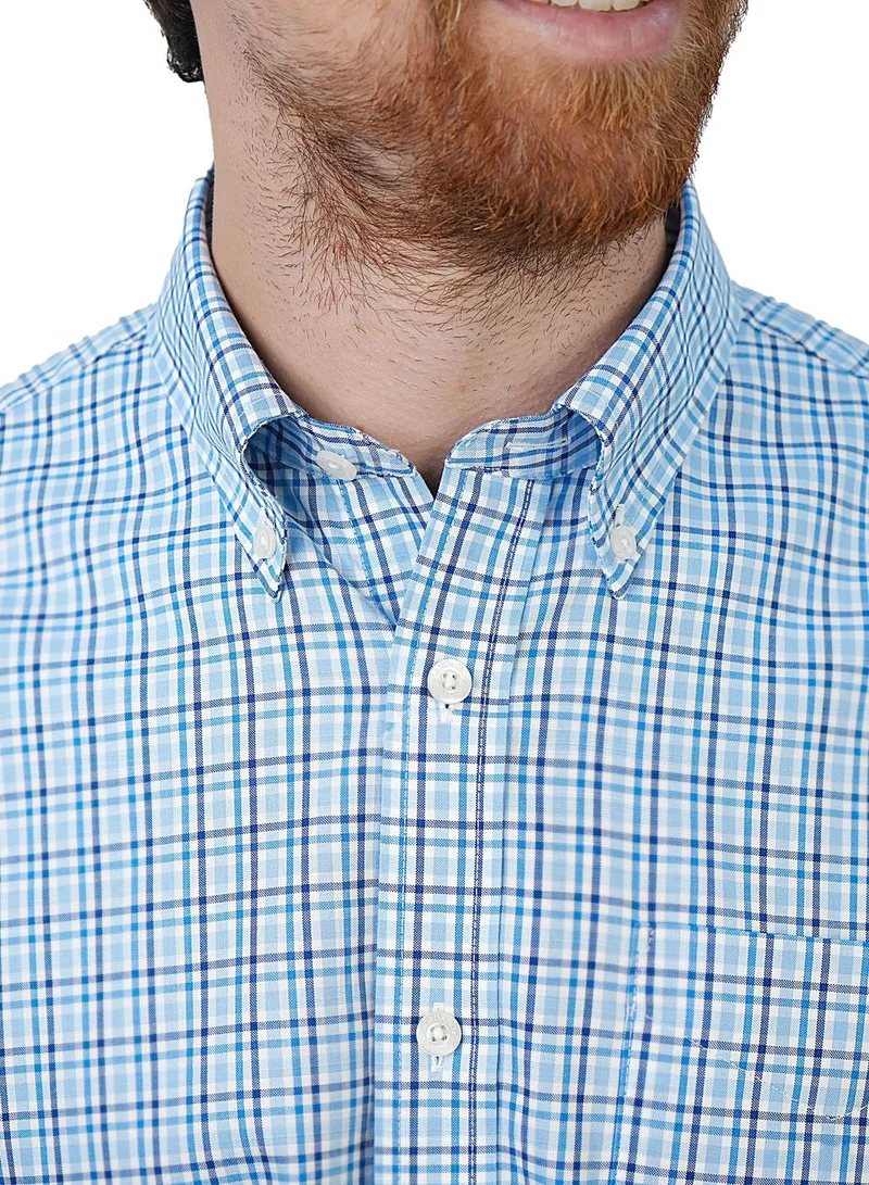 GIORDANO  Men's Wrinkle-Free Long Sleeve Cotton Oxford Shirt for Men | Best Price UAE