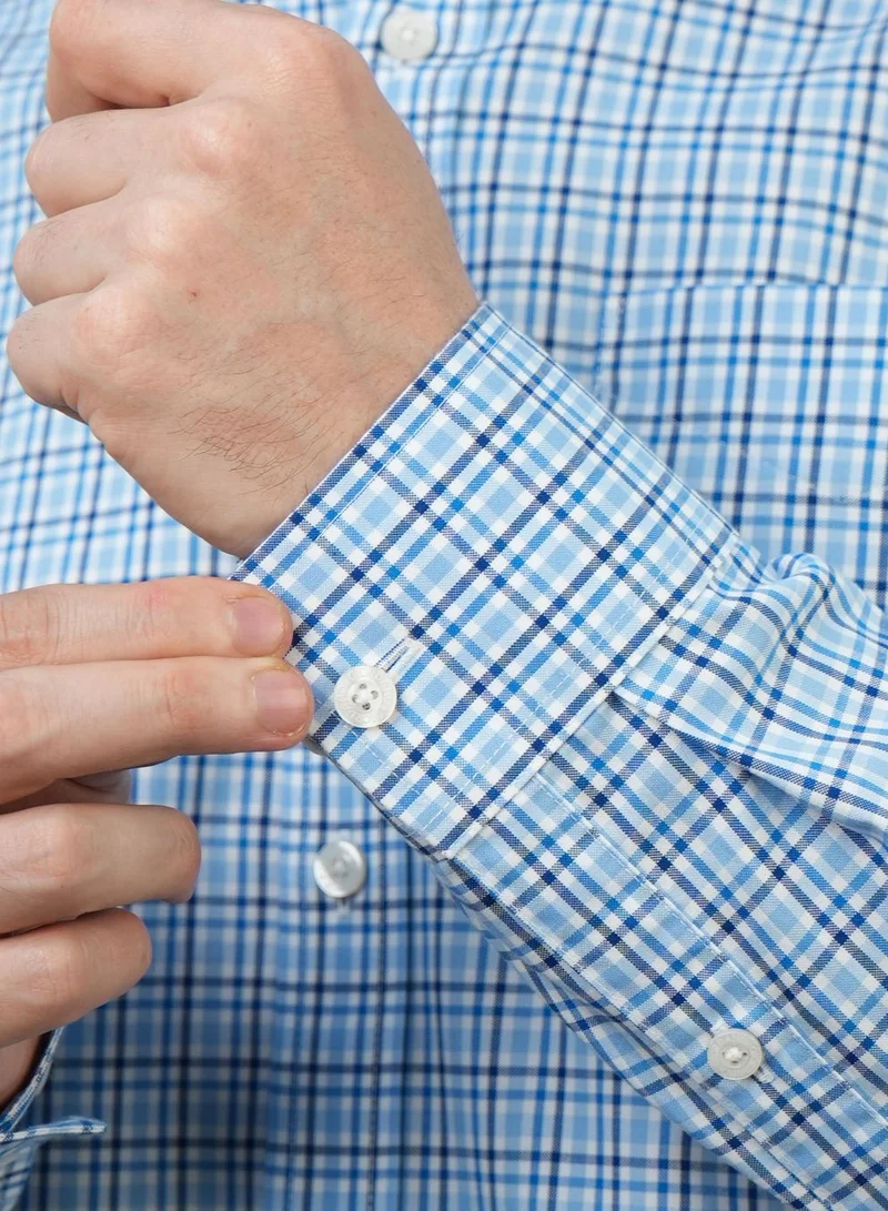 GIORDANO  Men's Wrinkle-Free Long Sleeve Cotton Oxford Shirt for Men | Best Price UAE