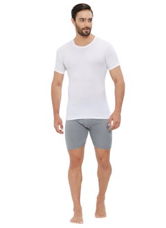 BYC MEN'S AEROCOOL ROUND NECK UNDERSHIRT (PACK OF 3) - WHITE  - Image 2