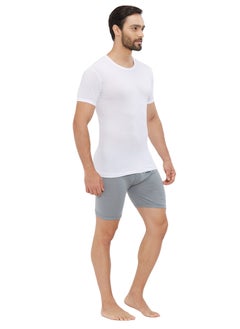BYC MEN'S AEROCOOL ROUND NECK UNDERSHIRT (PACK OF 3) - WHITE  - Image 4