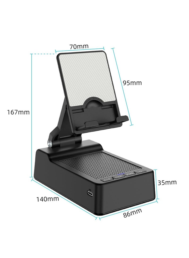 KASTWAVE Birthday Gifts for Men,Cell Phone Stand with Wireless Bluetooth Speaker and Anti-Slip Base HD Surround Sound Perfect for Home with Bluetooth Speaker for Desk Compatible with iPhone/ipad - Image 2