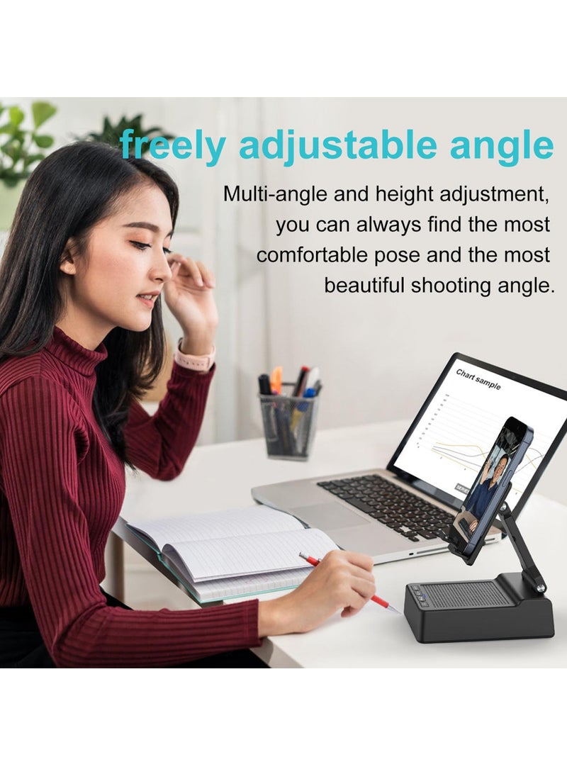 KASTWAVE Birthday Gifts for Men,Cell Phone Stand with Wireless Bluetooth Speaker and Anti-Slip Base HD Surround Sound Perfect for Home with Bluetooth Speaker for Desk Compatible with iPhone/ipad - Image 5