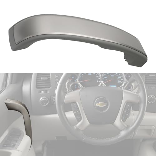 omoZone Interior Door Pull Handle Armrest Inside Grab Handle Front Left Driver Side Titanium Compatible with 2010-2014 Chevrolet Chevy Silverado GMC Sierra Replaces 25932418 - Image 4