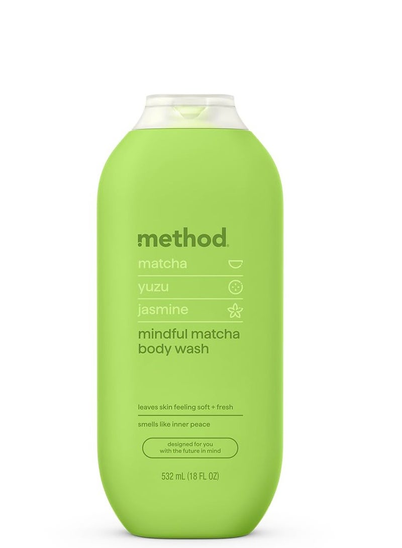 Method Method Body Wash, Mindful Matcha, Matcha + Yuzu + Jasmine notes, 18oz
