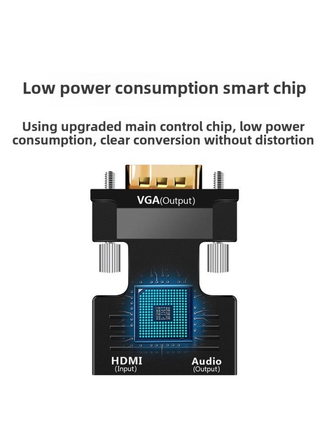 Hdmi To Vga One-way HD Video Adapter Computer To Set-top Box Projector TV Monitor-Color:Hdmi To Vga Adapter  - Image 3