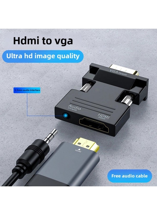 Hdmi To Vga One-way HD Video Adapter Computer To Set-top Box Projector TV Monitor-Color:Hdmi To Vga Adapter  - Image 5
