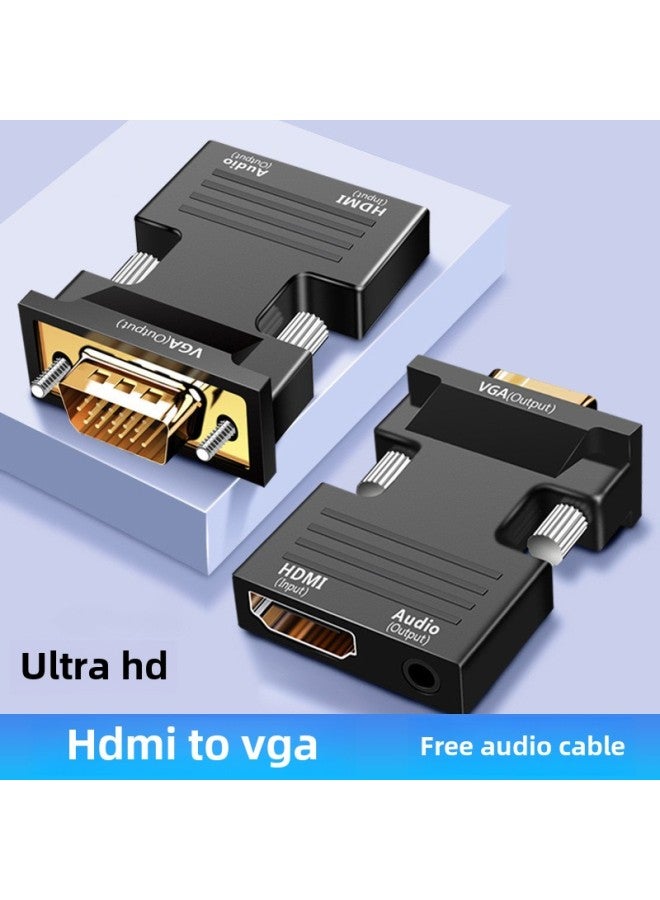 Hdmi To Vga One-way HD Video Adapter Computer To Set-top Box Projector TV Monitor-Color:Hdmi To Vga Adapter  - Image 2