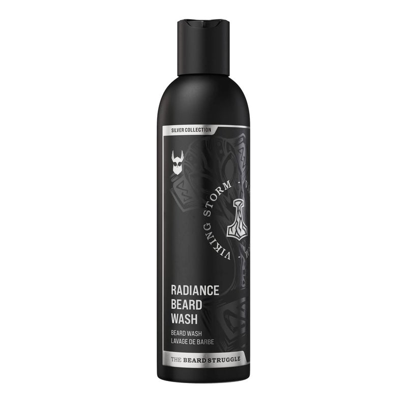 The Beard Struggle Radiance Beard Wash Deep Clean Hydrated Beard Care Viking Beard Shampoo for Men 8 Fl oz Silver Collection Gold Collection Platinum Collection