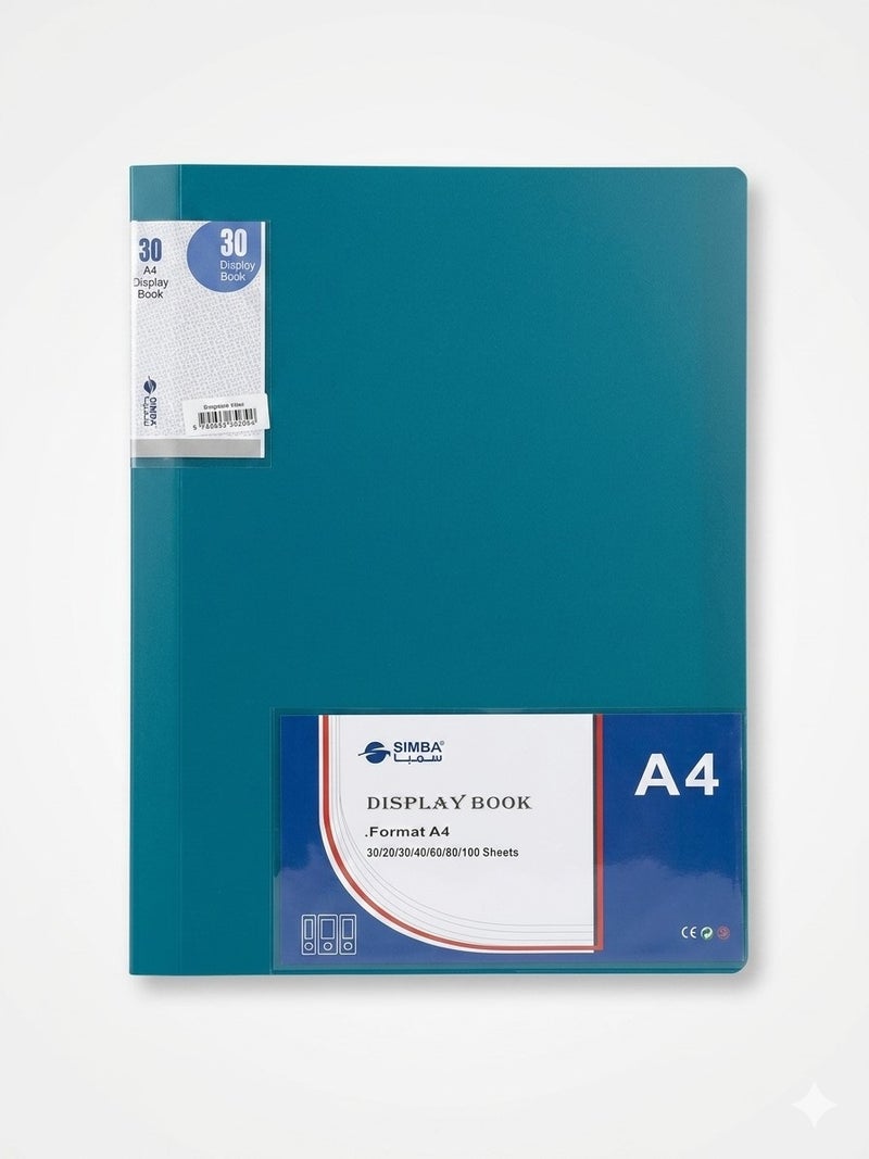 Simba Document Holder 30 Pockets Turquoise A4 Model 8513