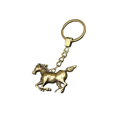 Yzikema 1 PCS Creative Zinc Alloy Horse Key Chain, Vintage Horse Keychains,Metal Animal Key Ring for Western Cowboy Women and Men Keyring Universal Size - Image 1