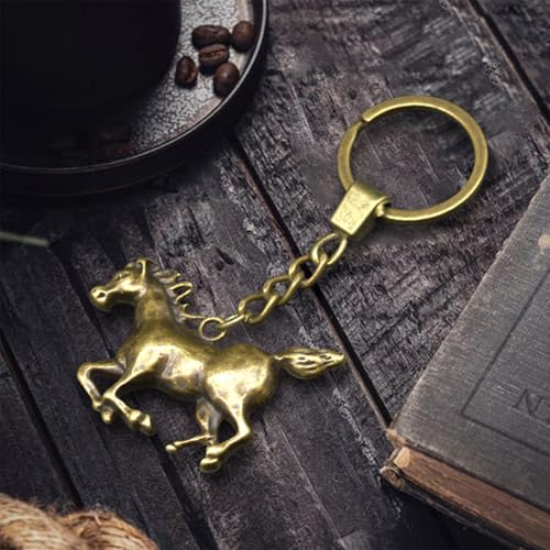 Yzikema 1 PCS Creative Zinc Alloy Horse Key Chain, Vintage Horse Keychains,Metal Animal Key Ring for Western Cowboy Women and Men Keyring Universal Size - Image 5