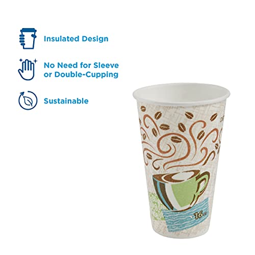 Georgia-Pacific DXE5356CD Dixie Hot Cups, Paper, 16Oz, Coffee Dreams Design, Pack of 50 - Image 3