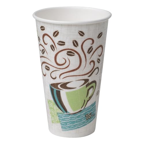 Georgia-Pacific DXE5356CD Dixie Hot Cups, Paper, 16Oz, Coffee Dreams Design, Pack of 50 - Image 2