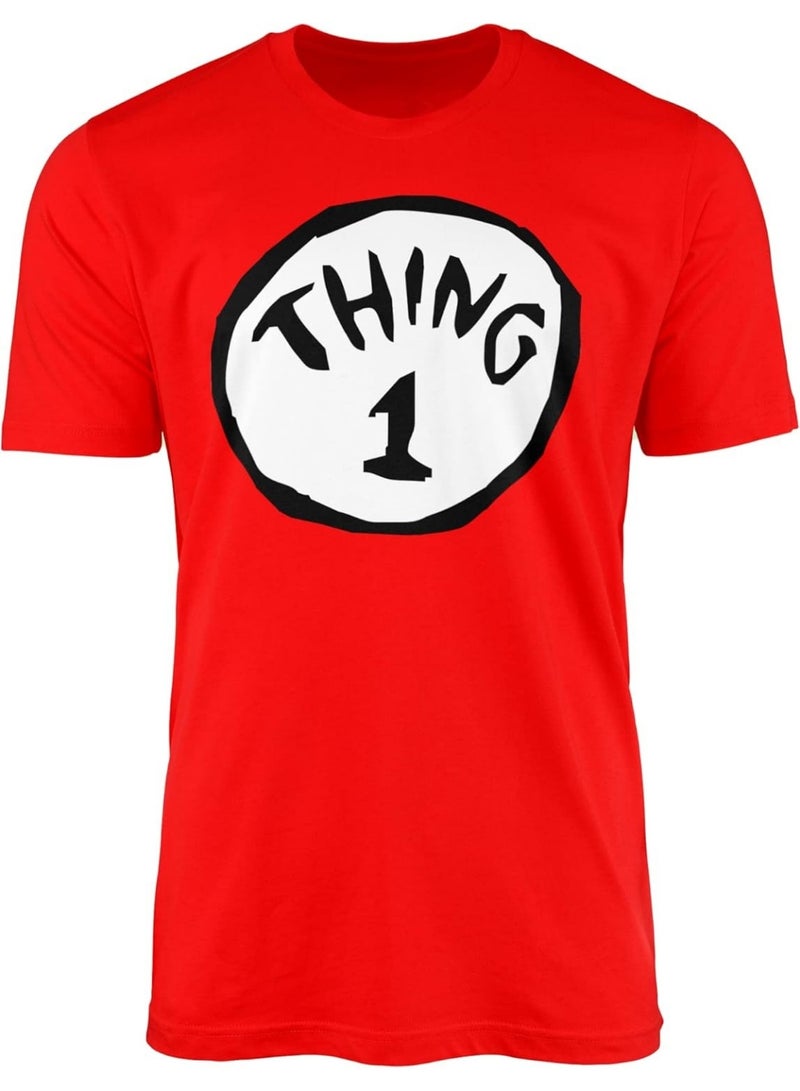 SHOP NEW ARRIVALS Thing 1 T-Shirt Top Tee Novelty World Book Day Library Cartoon - Image 1