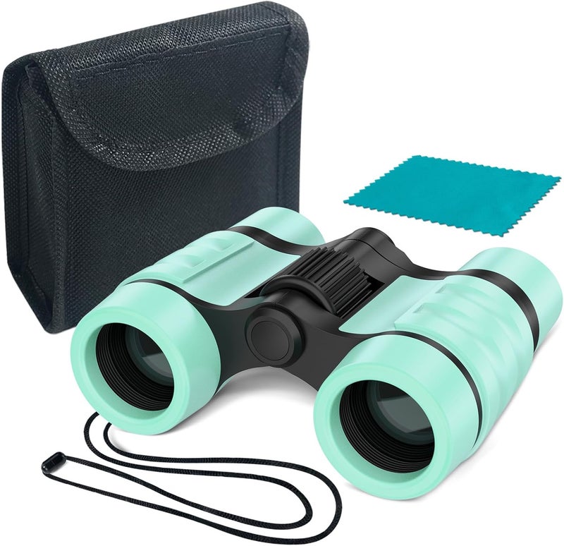 ESSENSON Binoculars for Kids Toys Gifts for Age 3-12 Years Old Boys Girls Kids Telescope Outdoor Toys for Sports and Outside Play Hiking, Bird Watching, Travel, Camping, Birthday Presents (Mint Green) - Image 1