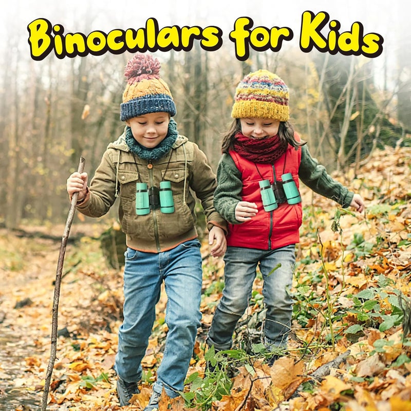 ESSENSON Binoculars for Kids Toys Gifts for Age 3-12 Years Old Boys Girls Kids Telescope Outdoor Toys for Sports and Outside Play Hiking, Bird Watching, Travel, Camping, Birthday Presents (Mint Green) - Image 5