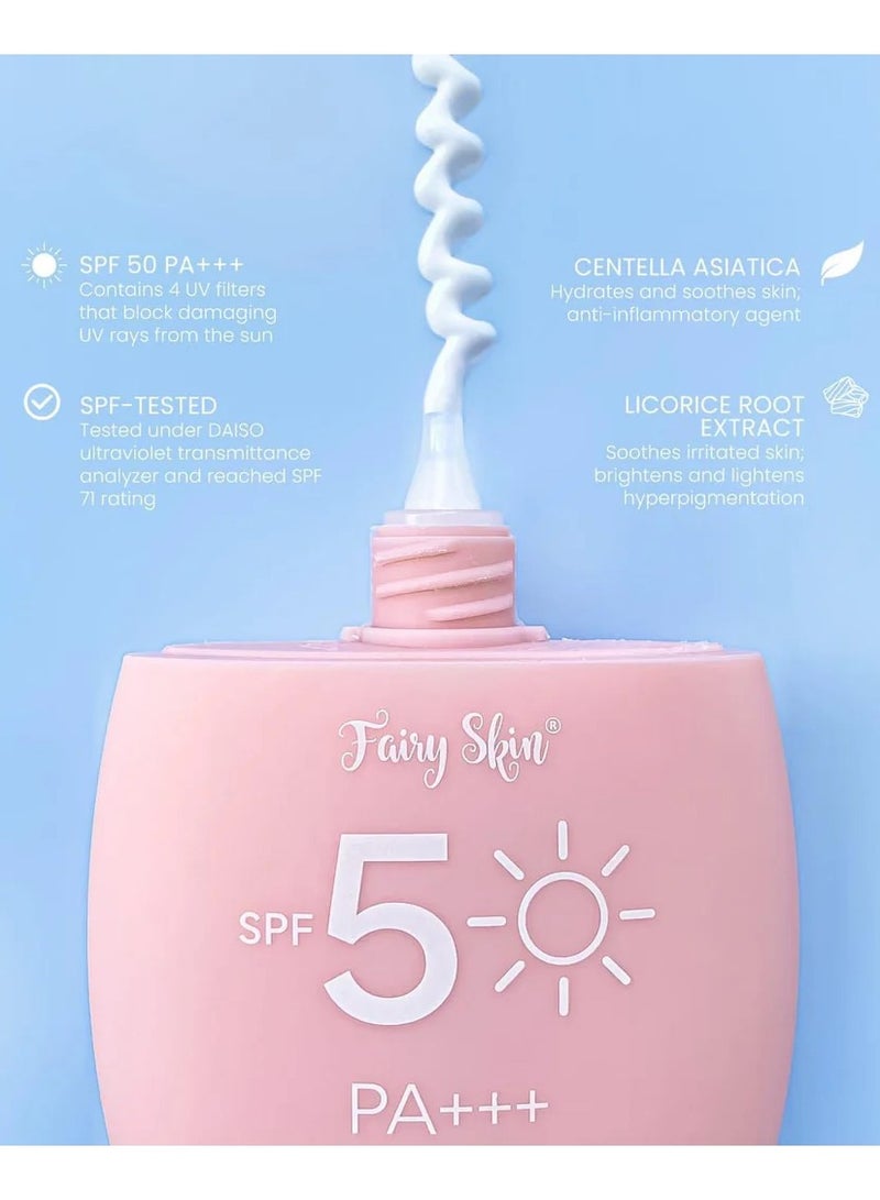 Fairy Skin Premium Brightening Sunscreen (SPF50) - Image 2