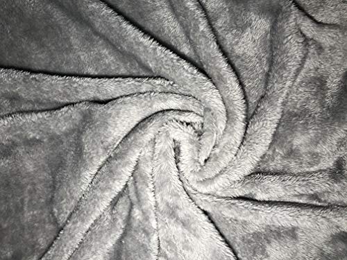 AUCOCU Extra Soft Body Pillow Cover, Sherpa/Microplush Material, 20x54 Inches, Zipper Closure (Gray) - Image 3