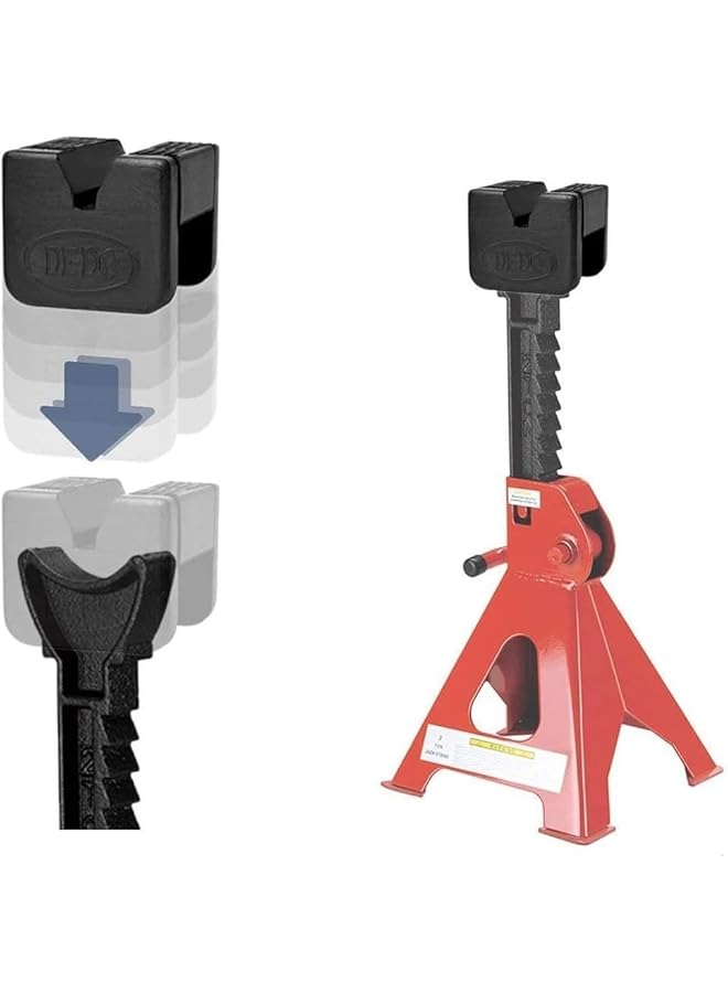 Excefore 4 Packs Jack Stand Pad For Axle Stands, Floor Jack Pad Adapter, Pinch Welds Protector 2.4X1.7X1.7Inch, For Lifting Car - Image 2