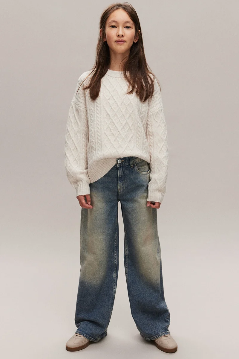 اتش اند ام كنزة محبوكة بالكابل