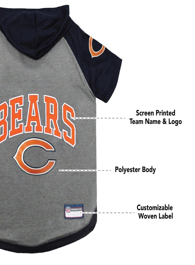 Pets First NFL Chicago Bears Hoodie for Dogs & Cats. NFL Football Licensed Dog Hoody Tee Shirt, Large. Sports Hoody T-Shirt for Pets. Licensed Sporty Dog Shirt (CHI-4044-LG) - Image 5
