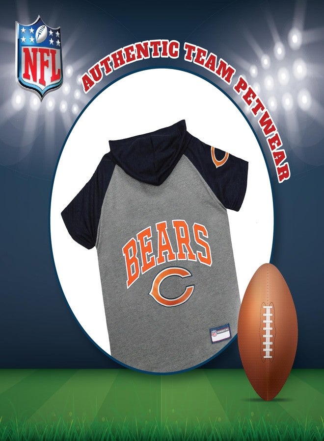 Pets First NFL Chicago Bears Hoodie for Dogs & Cats. NFL Football Licensed Dog Hoody Tee Shirt, Large. Sports Hoody T-Shirt for Pets. Licensed Sporty Dog Shirt (CHI-4044-LG) - Image 3